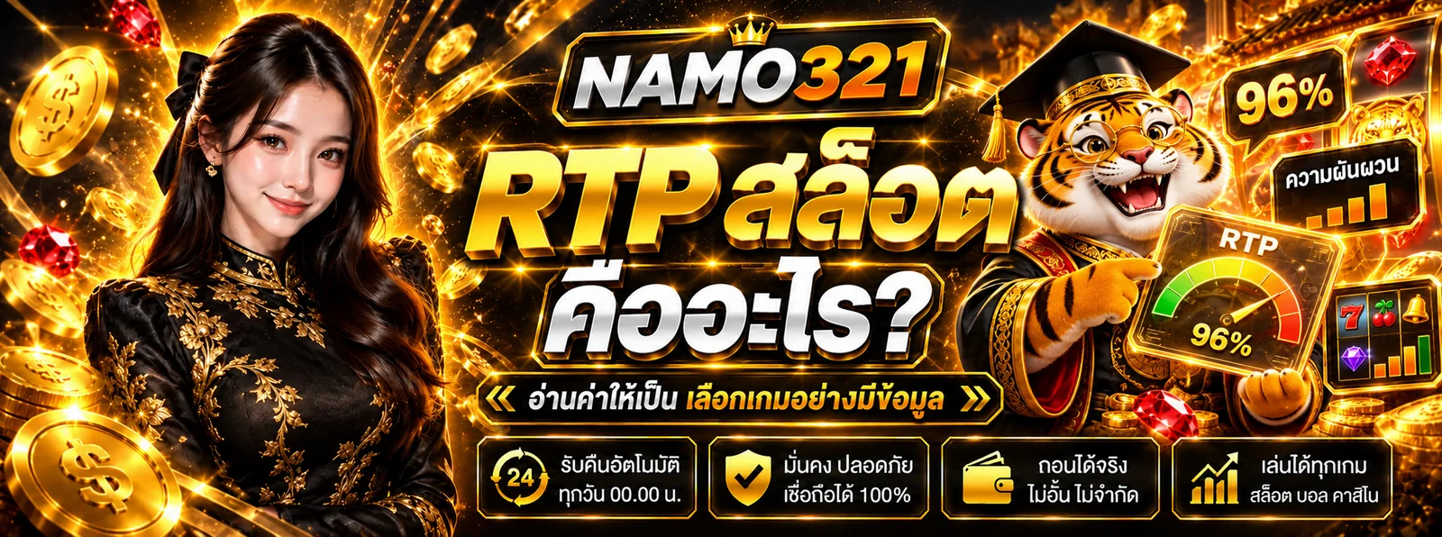 NAMO321 RTP สล็อตคืออะไร วิธีอ่านค่าให้ถูก